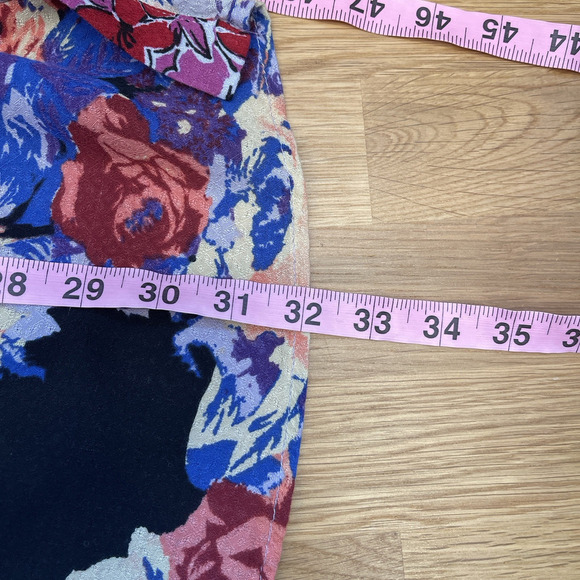 Free People Tunic Top Womens Size M Black Floral Brunch A Bunch Oversized Flowy - Picture 8 of 8